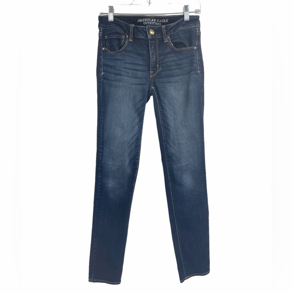 American Eagle Outfitters Denim - American Eagle Super Stretch Dark Wash Skinny Denim Jeans Size 4